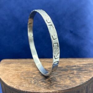 Bird bangle, Mexican Silver